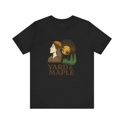Yard & Maple Graphic Tee, Nature Inspired Unisex Shirt, Outdoor Lover Gift, Summer Vibes, Casual Wear, Vacation Essentials