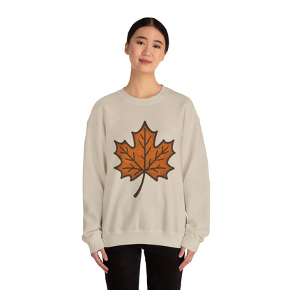 Autumn Leaf Sweatshirt | Unisex Cozy Crewneck | Fall Fashion, Thanksgiving Gift, Seasonal Style, Layering Essential