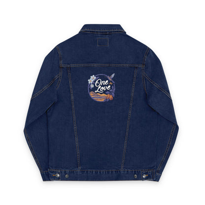 Embroidered Unisex Denim Jacket - Casual Cool, Year-Round Style, Perfect for Festivals, Gifts, and Everyday Wear