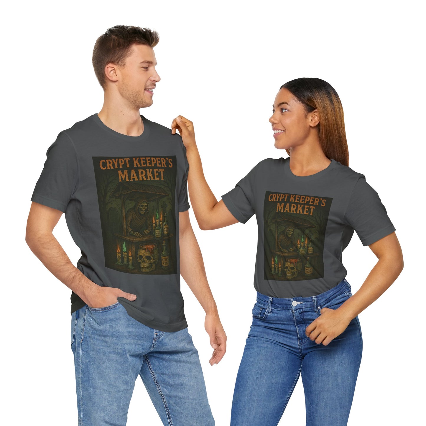Crypt Keeper's Market Tee, Unisex Halloween Shirt, Spooky Graphic T-Shirt, Perfect for Horror Fans, Alternative Summer Clothing, [...]