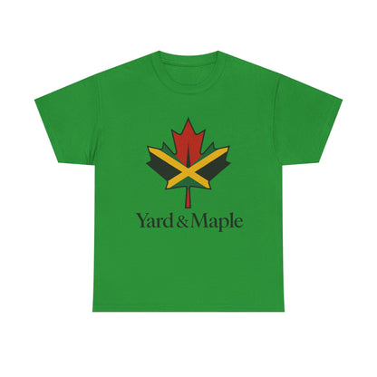 Yard & Maple Unisex Heavy Cotton Tee | Jamaican Pride, Canada Love, Streetwear, Gift for Him/Her, Summer Vibes