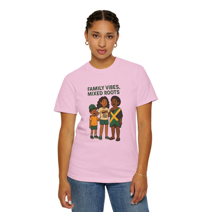 Family Vibes T-Shirt, Unisex Clothing, Mixed Roots Shirt, Family Reunion Outfit, Cultural Celebration Apparel, Summer Casual Wear