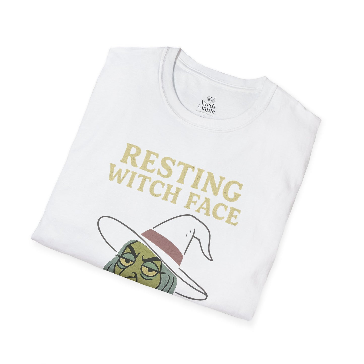 Resting Witch Face Unisex T-Shirt, Halloween Tee, Funny Witch Shirt, Gift for Her, Cute Casual Top, Spooky Season Apparel