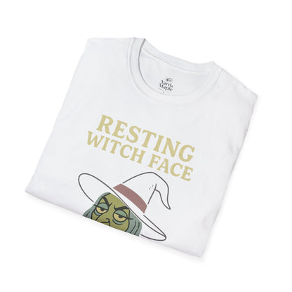 Resting Witch Face Unisex T-Shirt, Halloween Tee, Funny Witch Shirt, Gift for Her, Cute Casual Top, Spooky Season Apparel