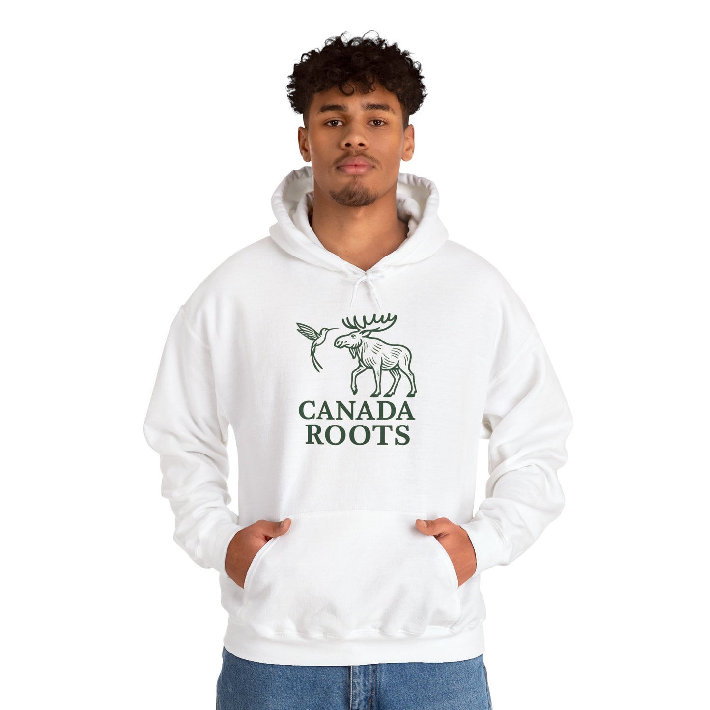 Canada Roots Moose Hoodie – Vintage Canadian Nature Pullover