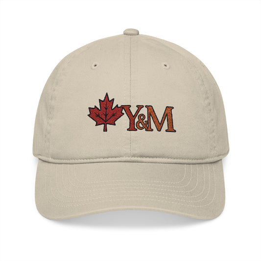 Organic Embroidered Baseball Cap - Canada Inspired, Stylish Sun Protection, Gifts for Nature Lovers, Outdoor Adventures, Everyday Wear
