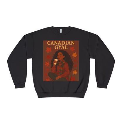 Canadian Gyal Sweatshirt, Cozy Fall Crewneck, Canada Pride Apparel, Autumn Casual Wear, Unisex Gift for Her