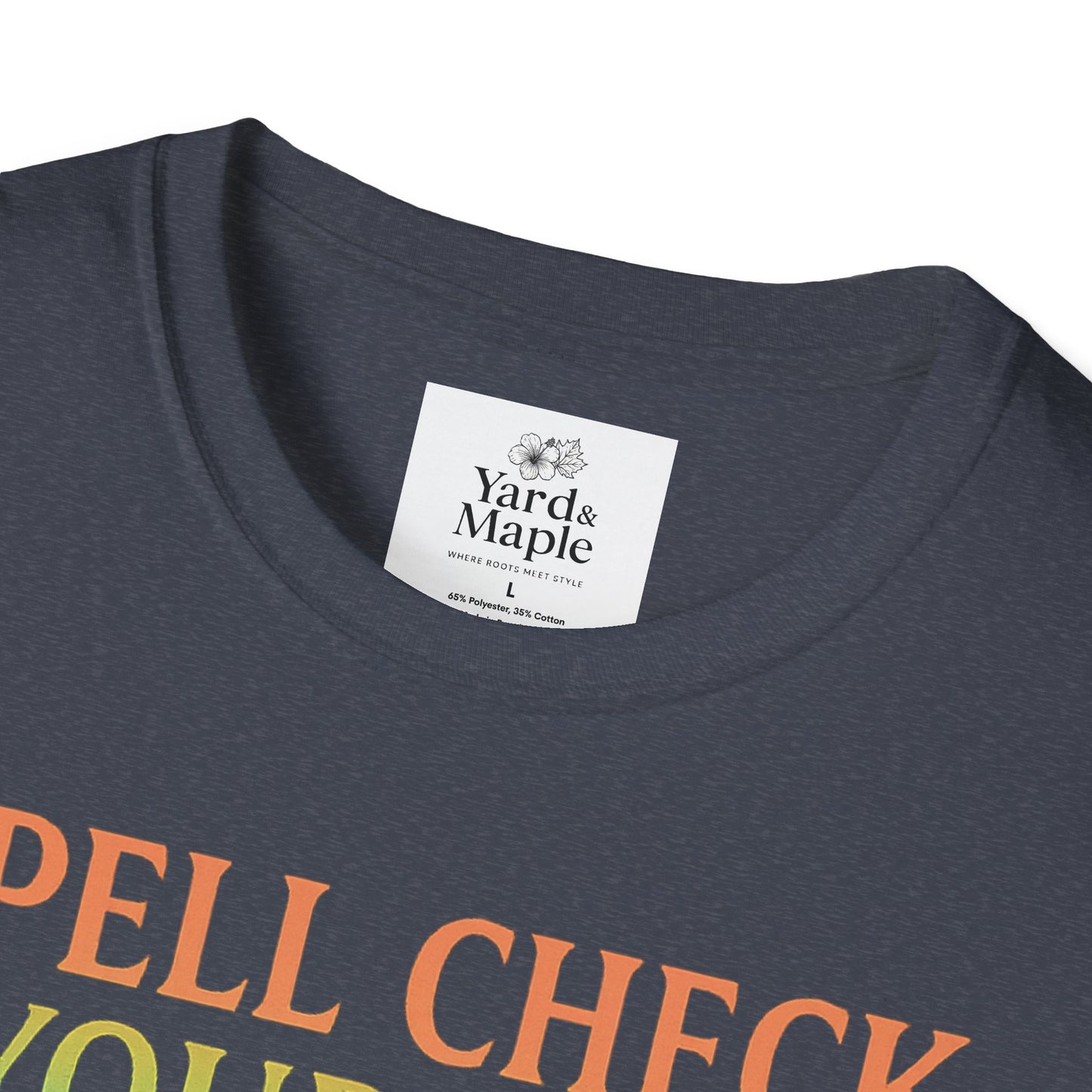 Spell Check Yourself Graphic Tee, Unisex Witch T-Shirt, Halloween Humor Top, Casual Witchy Apparel, Perfect for Spell Lovers