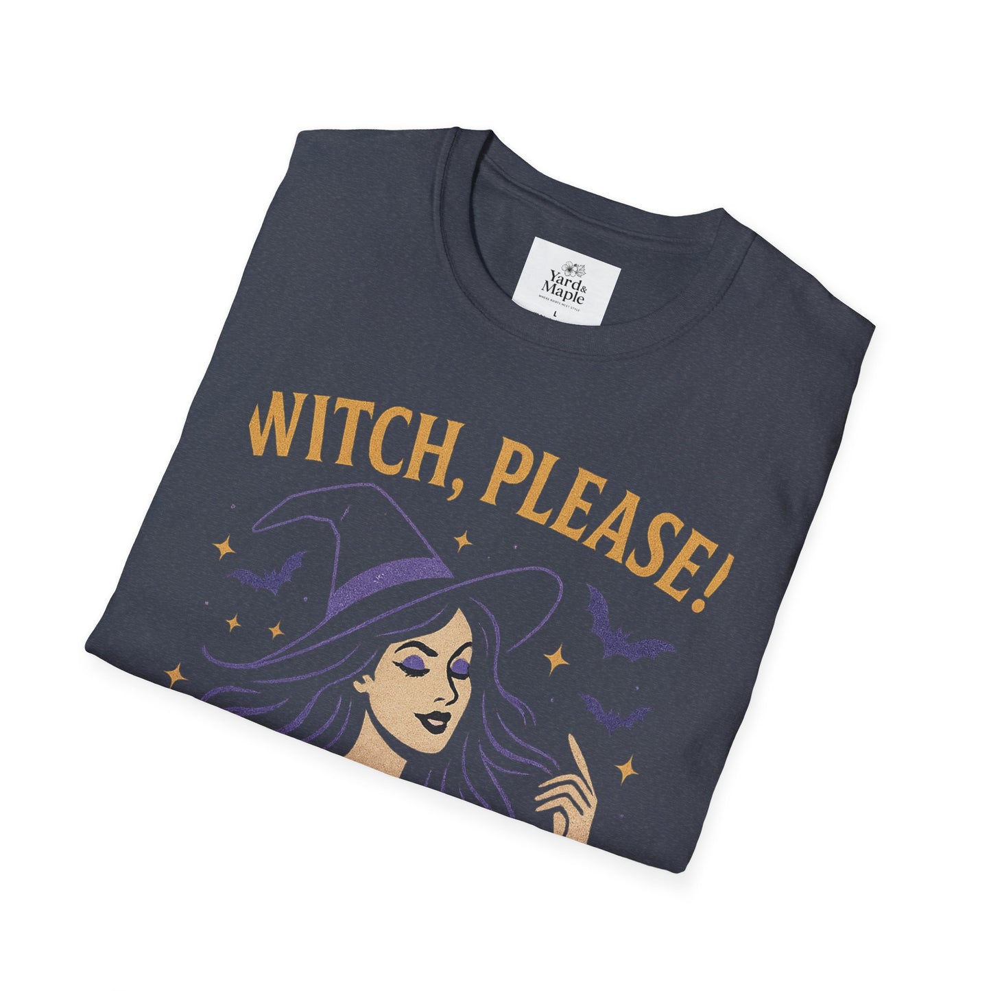 Witch Please Glam T-Shirt, Halloween Costume, Celestial T-Shirt, Gift for Her, Witchy Vibes, Boho Tee, Spooky Season Wear