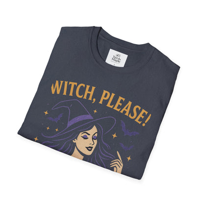 Witch Please Glam T-Shirt, Halloween Costume, Celestial T-Shirt, Gift for Her, Witchy Vibes, Boho Tee, Spooky Season Wear