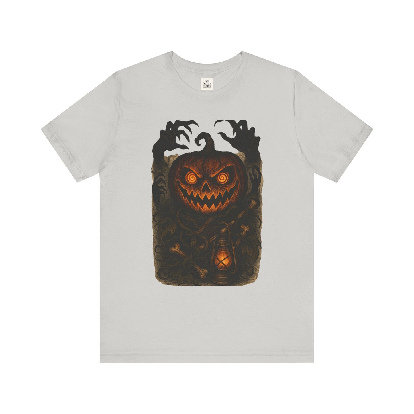 Halloween Pumpkin Tee, Unisex Jersey Short Sleeve Shirt, Fall Festival Apparel, Spooky T-Shirt, Trick or Treat Gift, Autumn Vibes