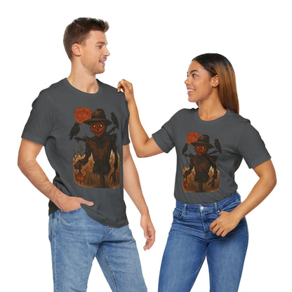 Spooky Scarecrow Graphic Tee | Unisex Halloween Shirt, Fall Fashion, Halloween Costume Tee, Scary Tee, Gift for Horror Lovers