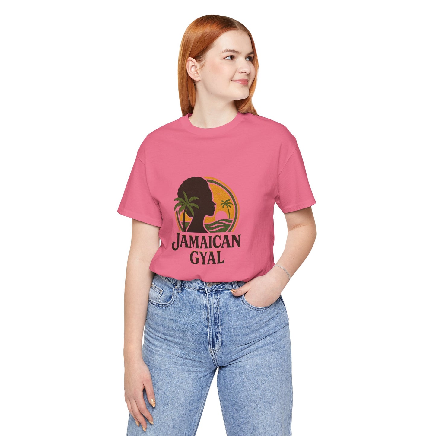 Jamaican Gyal Tee, Caribbean Vibe T-Shirt, Unisex Summer Shirt, Gift for Her, Tropical Style Apparel