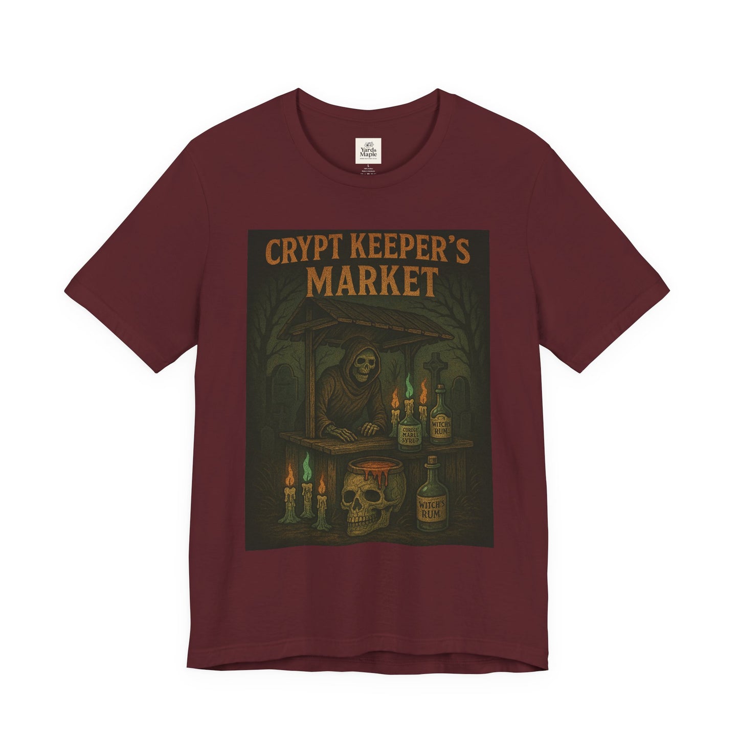 Crypt Keeper's Market Tee, Unisex Halloween Shirt, Spooky Graphic T-Shirt, Perfect for Horror Fans, Alternative Summer Clothing, [...]