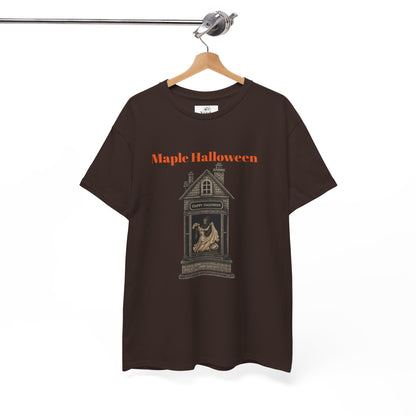 Halloween Graphic Tee, Spooky Season Shirt, Maple Halloween T-Shirt, Unisex Cotton Tee, Fall Fashion Top, Holiday Gift