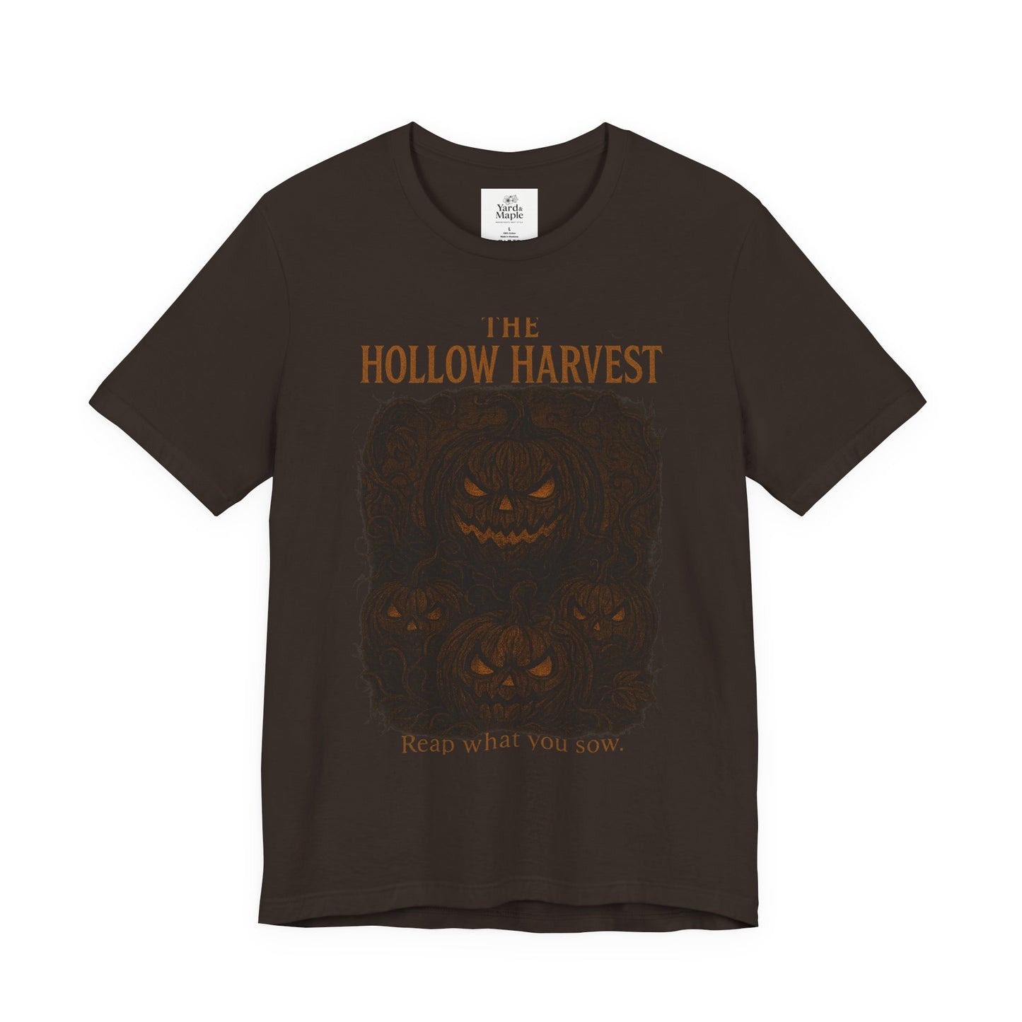 Halloween Themed Unisex Jersey Tee, Spooky Pumpkin Shirt, Fall Fashion Tee, Harvest Festival Shirt, Halloween Gift Idea