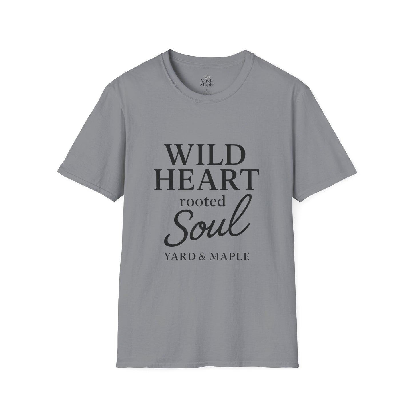 Wild Heart Unisex Softstyle T-Shirt | Inspirational Tee, Gift for Nature Lovers, Casual Wear, Birthday Gift, Boho Style