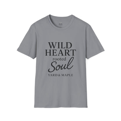 Wild Heart Unisex Softstyle T-Shirt | Inspirational Tee, Gift for Nature Lovers, Casual Wear, Birthday Gift, Boho Style
