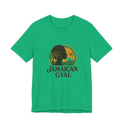 Jamaican Gyal Tee, Caribbean Vibe T-Shirt, Unisex Summer Shirt, Gift for Her, Tropical Style Apparel