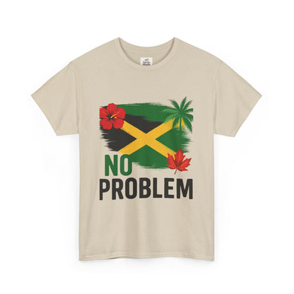 Jamaican Vibes Tee, Unisex Heavy Cotton T-Shirt with Tropical Design, Perfect for Summer and Festivals, Casual Wear, Gift Idea