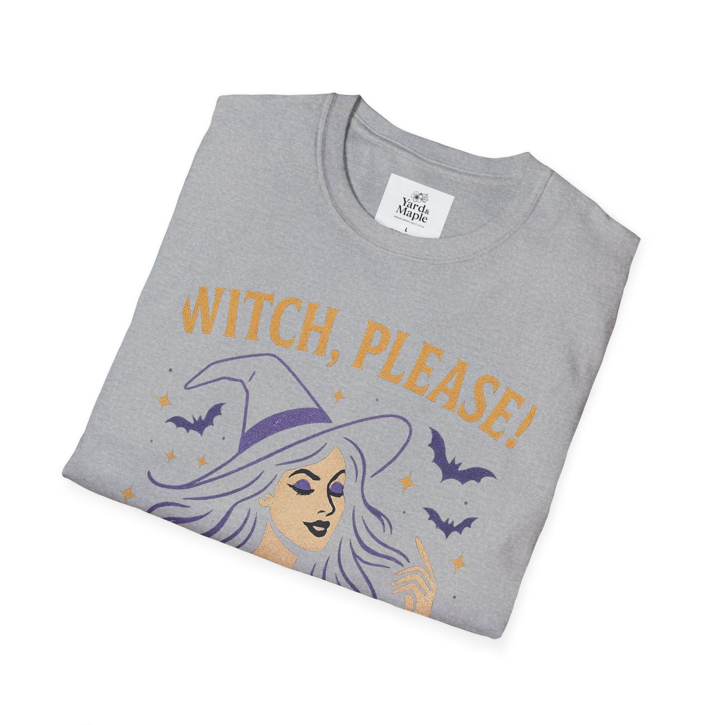 Witch Please Glam T-Shirt, Halloween Costume, Celestial T-Shirt, Gift for Her, Witchy Vibes, Boho Tee, Spooky Season Wear