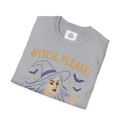Witch Please Glam T-Shirt, Halloween Costume, Celestial T-Shirt, Gift for Her, Witchy Vibes, Boho Tee, Spooky Season Wear
