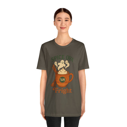 Spice Ova Fright Unisex Short Sleeve Tee | Cozy Halloween T-Shirt, Fall Celebration, Pumpkin Spice Vibes, Gift for Pumpkin Lovers, Fun [...]