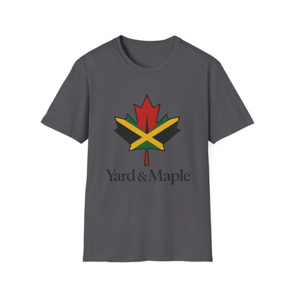 Yard & Maple Unisex Softstyle T-Shirt, Casual Summer Tee, Jamaican Theme Shirt, Cool Graphic Top, Gift for Nature Lovers