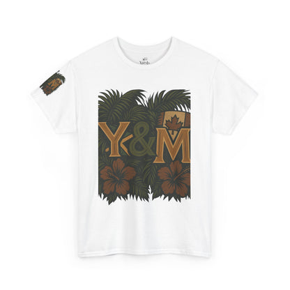 Tropical Vibes Unisex Heavy Cotton Tee, Casual Wear, Perfect for Summer, Beach Days, Gift for Him/Her