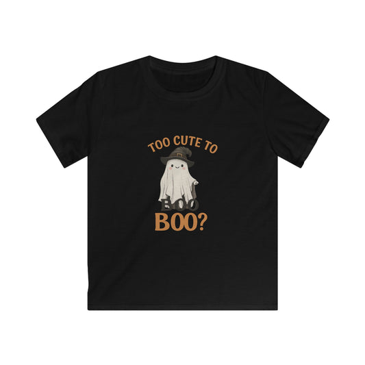 Kids Halloween T-Shirt, Adorable Ghost Tee, Trick or Treat Apparel, Cute Spooky Shirt, October Birthday Gift, Boys Girls Clothing