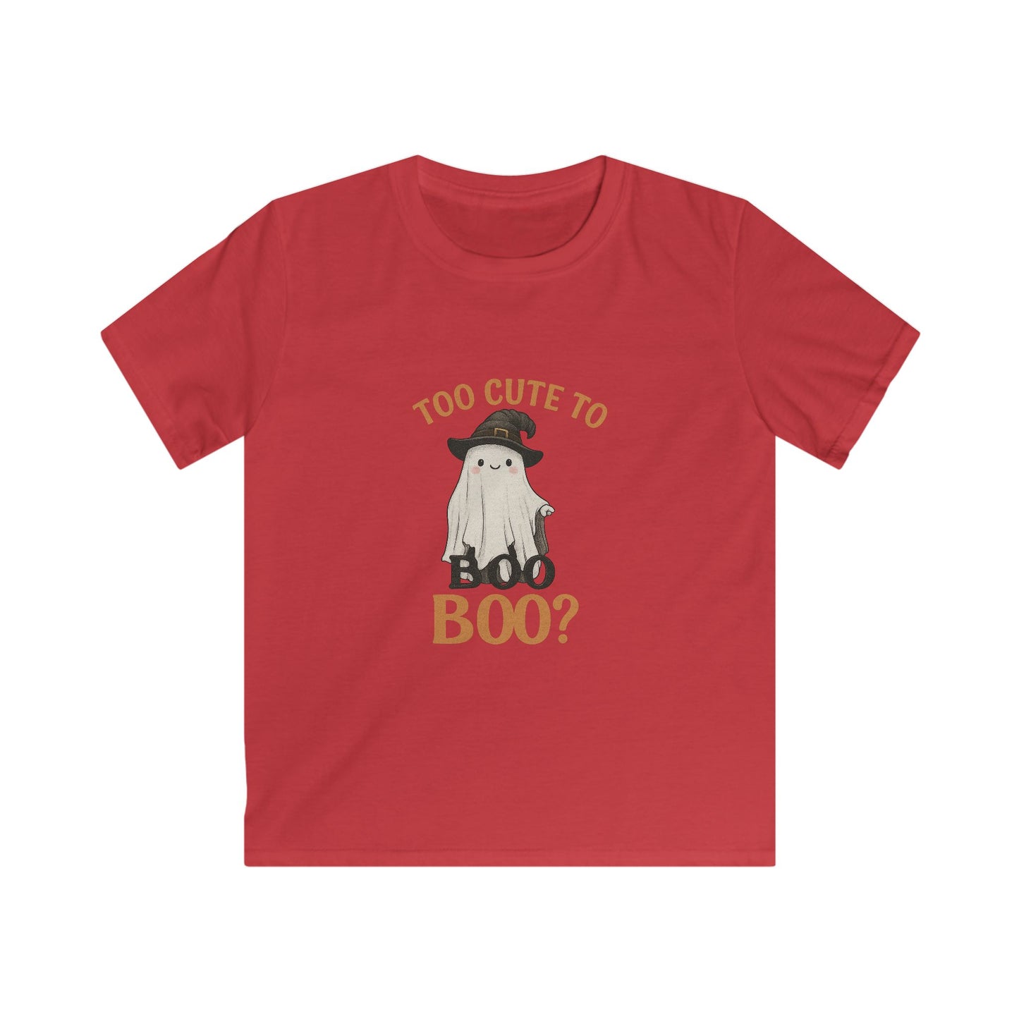 Kids Halloween T-Shirt, Adorable Ghost Tee, Trick or Treat Apparel, Cute Spooky Shirt, October Birthday Gift, Boys Girls Clothing