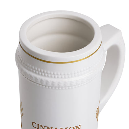 Cinnamon & Culture Stein Mug - Unique Drinkware, Gift for Spice Lovers, Home Bar Essentials, Decorative Beer Stein, Coffee Mug