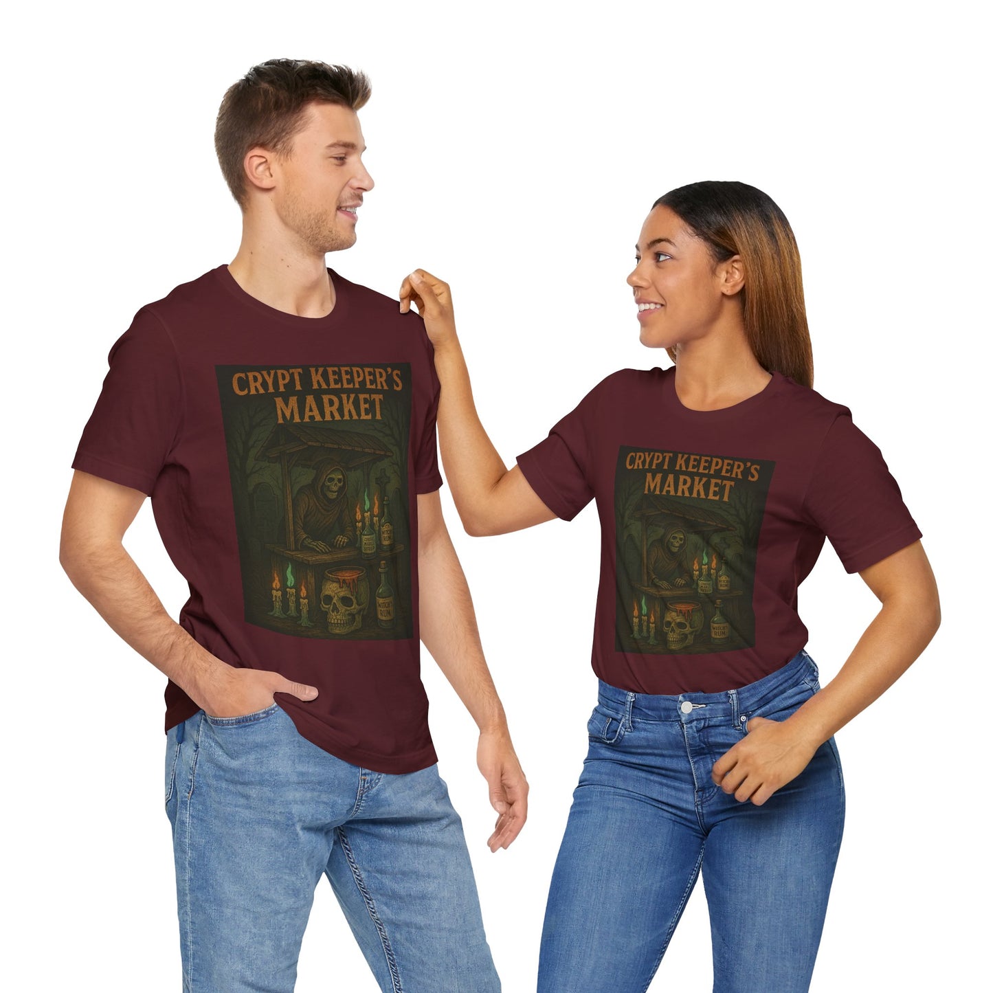 Crypt Keeper's Market Tee, Unisex Halloween Shirt, Spooky Graphic T-Shirt, Perfect for Horror Fans, Alternative Summer Clothing, [...]