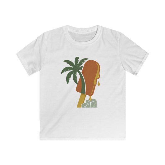 Tropical Kids Tee, Summer Vibe, Beach Wear, Fun Gift for Kids, Kids Softstyle Tee, Cute Graphic Shirt