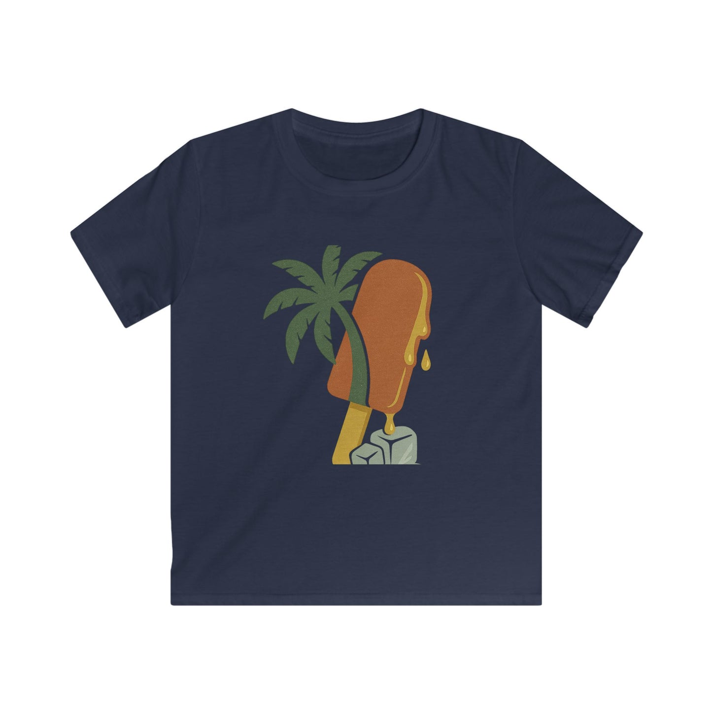 Tropical Kids Tee, Summer Vibe, Beach Wear, Fun Gift for Kids, Kids Softstyle Tee, Cute Graphic Shirt