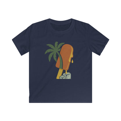 Tropical Kids Tee, Summer Vibe, Beach Wear, Fun Gift for Kids, Kids Softstyle Tee, Cute Graphic Shirt