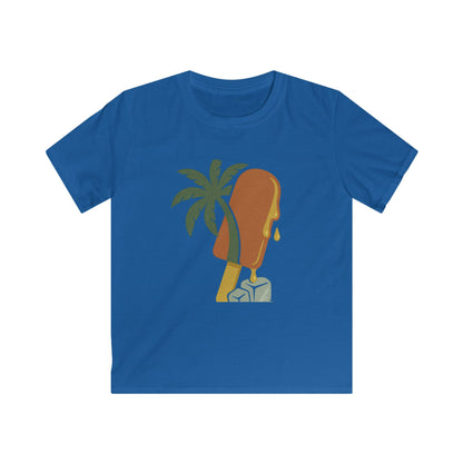 Tropical Kids Tee, Summer Vibe, Beach Wear, Fun Gift for Kids, Kids Softstyle Tee, Cute Graphic Shirt