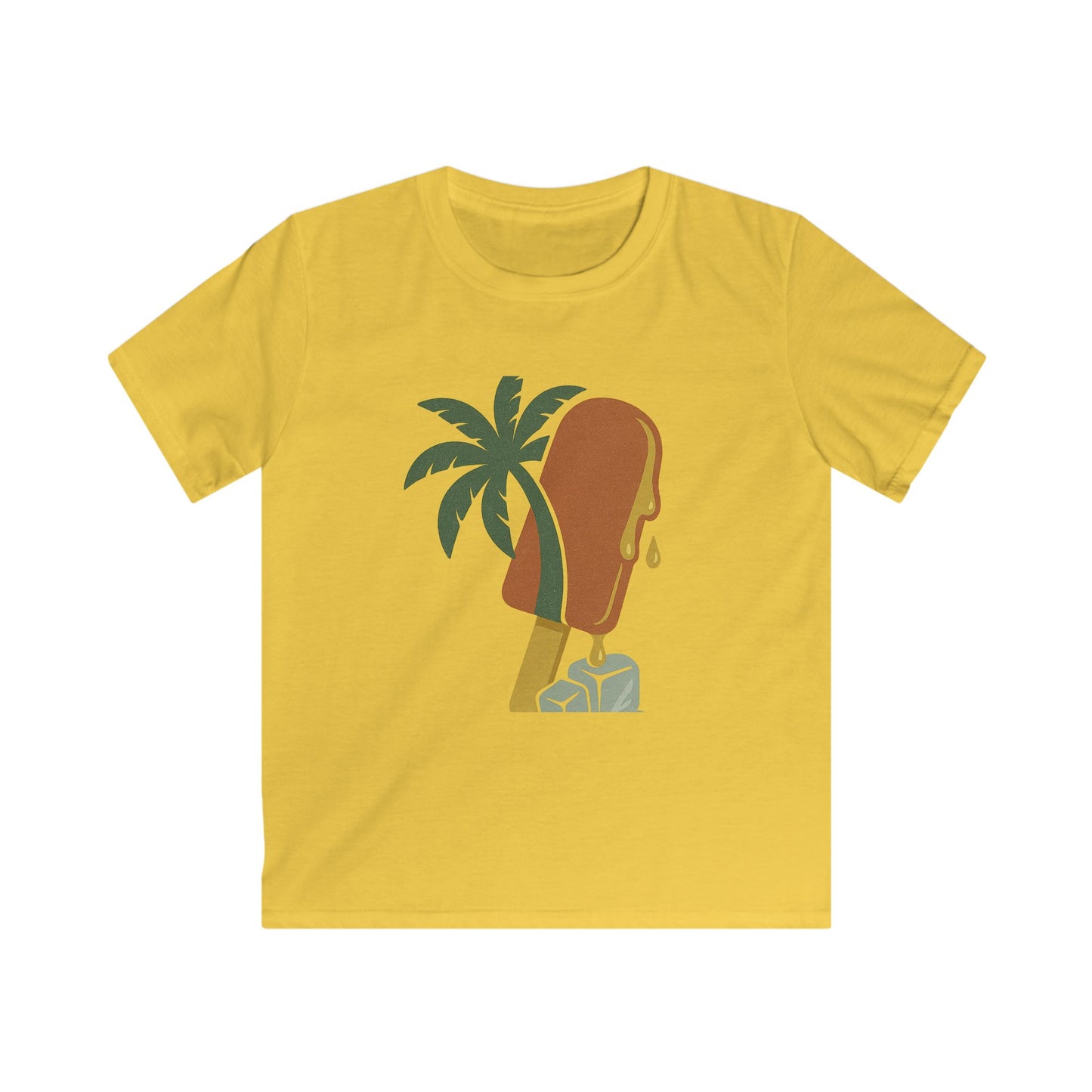 Tropical Kids Tee, Summer Vibe, Beach Wear, Fun Gift for Kids, Kids Softstyle Tee, Cute Graphic Shirt