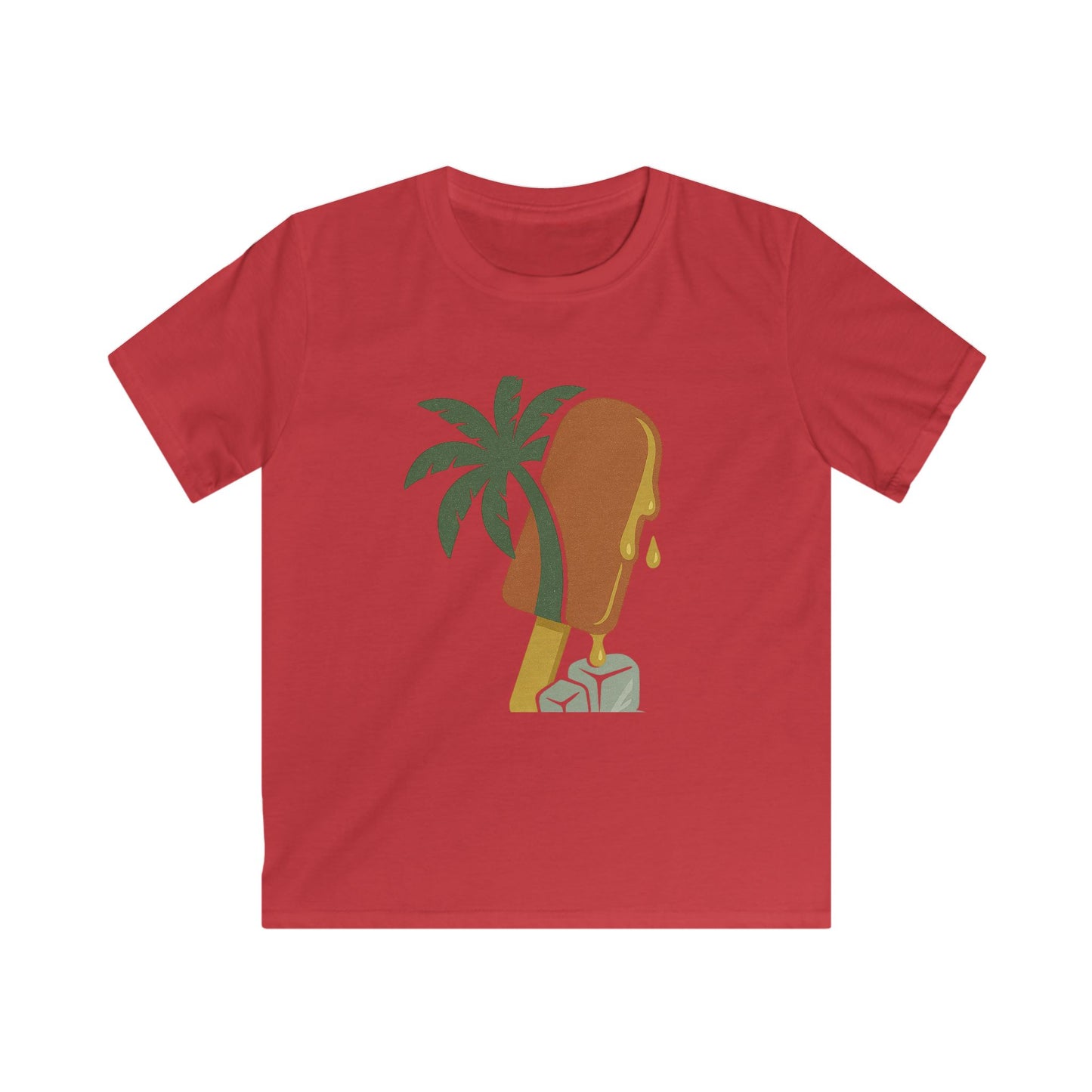 Tropical Kids Tee, Summer Vibe, Beach Wear, Fun Gift for Kids, Kids Softstyle Tee, Cute Graphic Shirt