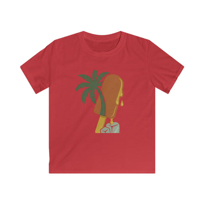 Tropical Kids Tee, Summer Vibe, Beach Wear, Fun Gift for Kids, Kids Softstyle Tee, Cute Graphic Shirt