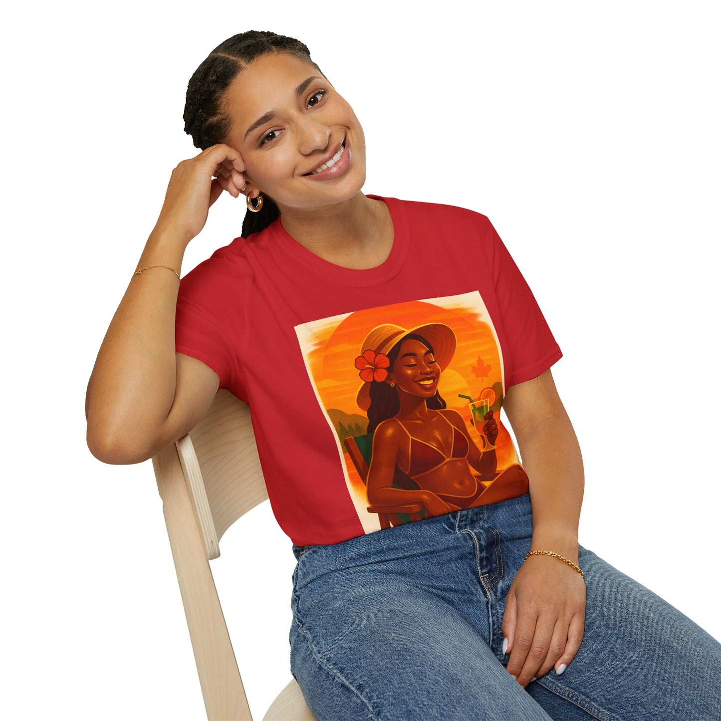 Tropical Vibes T-Shirt, Summer Graphic Tee, Vacation Outfit, Beachwear, Casual Wear, Gift for Her