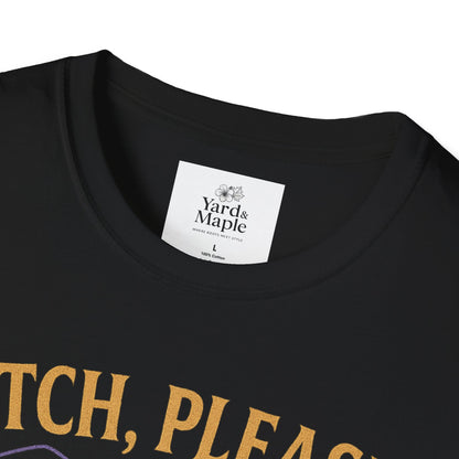 Witch Please Glam T-Shirt, Halloween Costume, Celestial T-Shirt, Gift for Her, Witchy Vibes, Boho Tee, Spooky Season Wear