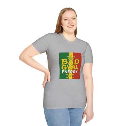 Rasta Vibes T-Shirt | Bad Gyal Energy | Unisex Graphic Tee, Casual Wear, Festival Apparel, Gift for Him/Her, Summer Style