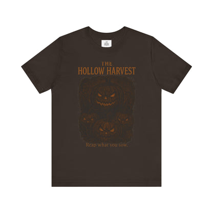 Halloween Themed Unisex Jersey Tee, Spooky Pumpkin Shirt, Fall Fashion Tee, Harvest Festival Shirt, Halloween Gift Idea