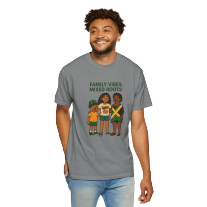 Family Vibes T-Shirt, Unisex Clothing, Mixed Roots Shirt, Family Reunion Outfit, Cultural Celebration Apparel, Summer Casual Wear