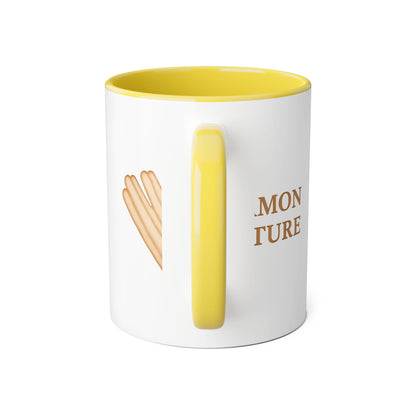 Cinnamon & Culture Accent Mug, Cozy Coffee Cup, 11oz Gift for Tea Lovers, Kitchen Decor, Warm Drink Mug, Unique Beverageware