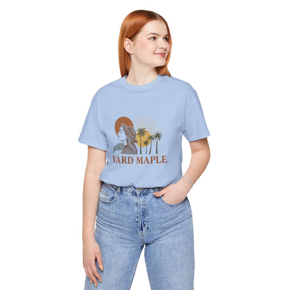 Yard Maple Graphic Tee, Casual Summer Shirt, Nature Lover Gift, Eco-Friendly Apparel, Beach Vibes Tee, Unique Unisex Apparel