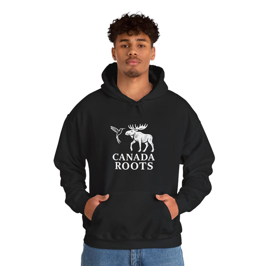 Canada Roots Moose Hoodie — Canadian Nature & Pride Pullover