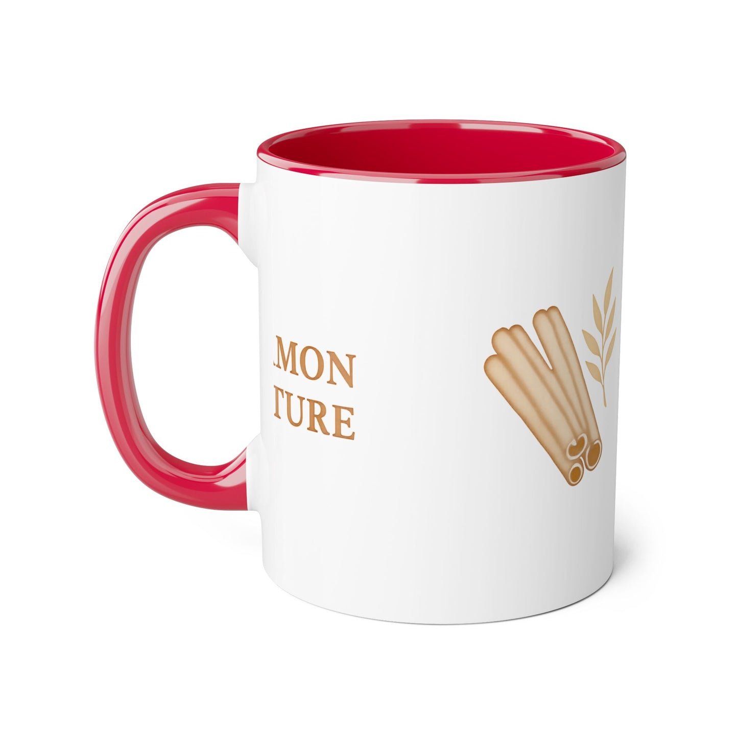 Cinnamon & Culture Accent Mug, Cozy Coffee Cup, 11oz Gift for Tea Lovers, Kitchen Decor, Warm Drink Mug, Unique Beverageware