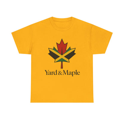 Yard & Maple Unisex Heavy Cotton Tee | Jamaican Pride, Canada Love, Streetwear, Gift for Him/Her, Summer Vibes